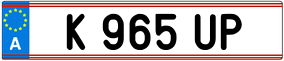 Trailer License Plate